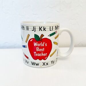 Vintage Russ World’s Best Teacher Coffee Tea Mug